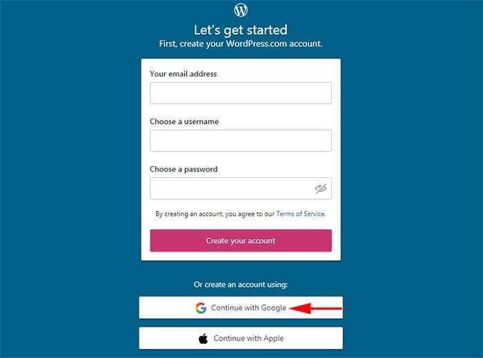 create wordpress account hindi