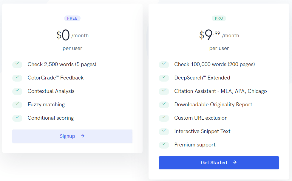 Quetext price list hindi